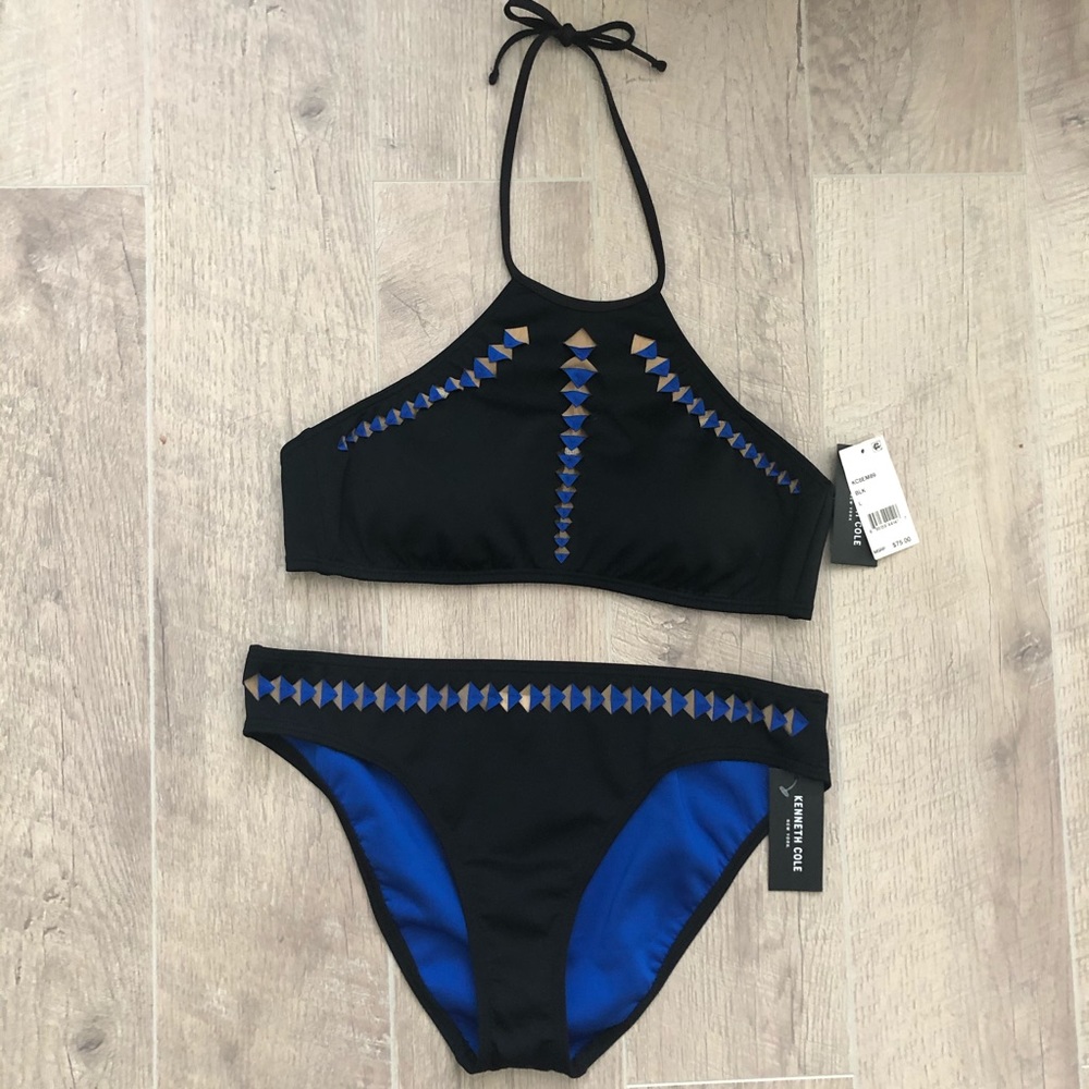 Kenneth Cole two pieces Black bathing suit